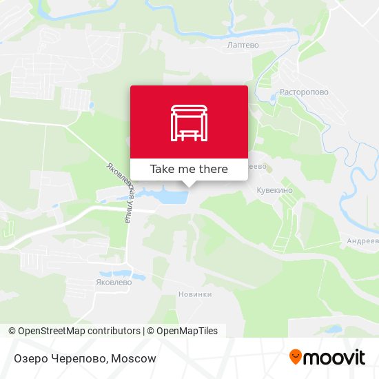 Озеро Черепово map