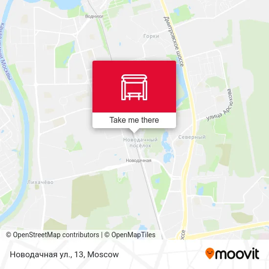 Новодачная ул., 13 map