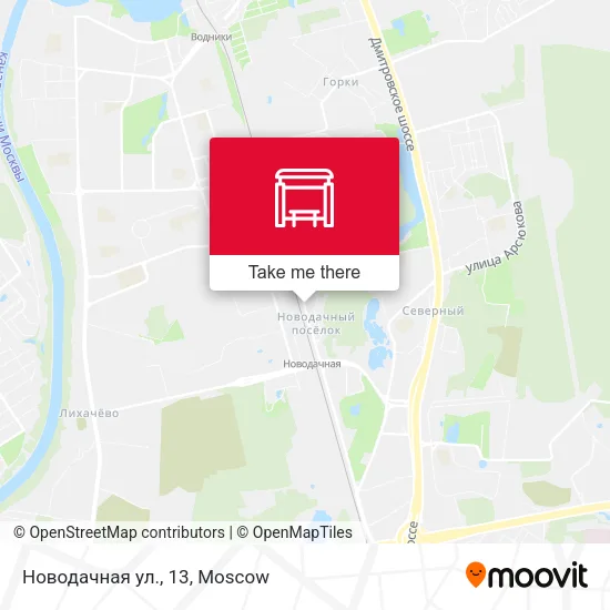 Новодачная ул., 13 map