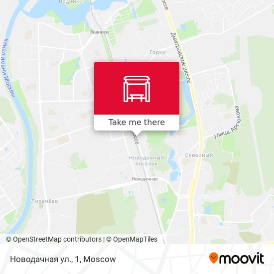 Новодачная ул., 1 map