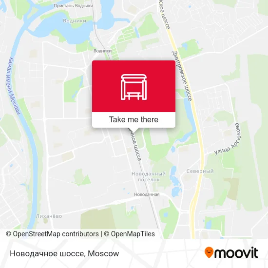 Новодачное шоссе map