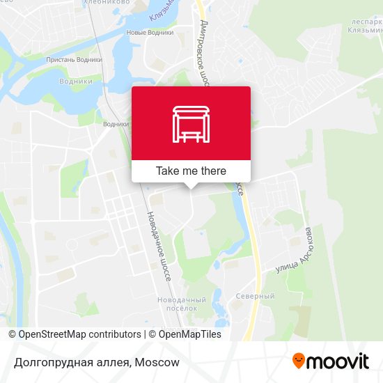 Долгопрудная аллея map