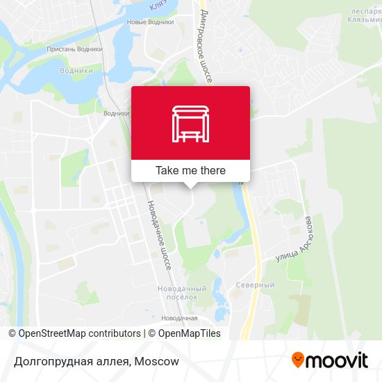 Долгопрудная аллея map