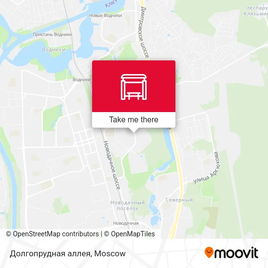 Долгопрудная аллея map