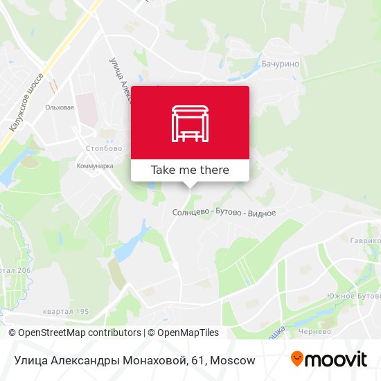 Улица Александры Монаховой, 61 map