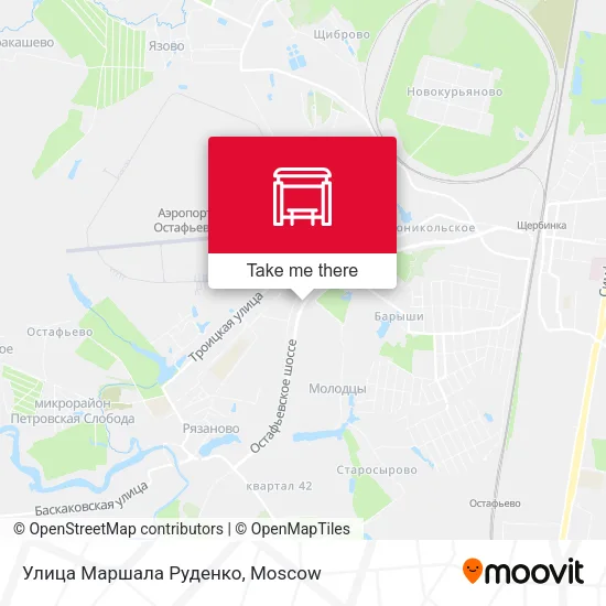 Улица Маршала Руденко map