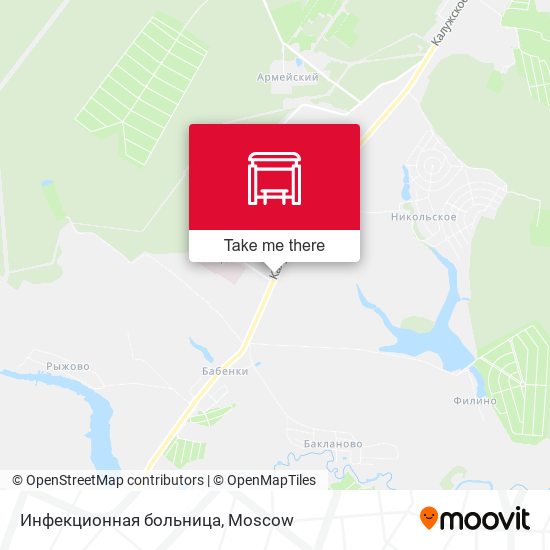 Инфекционная больница map