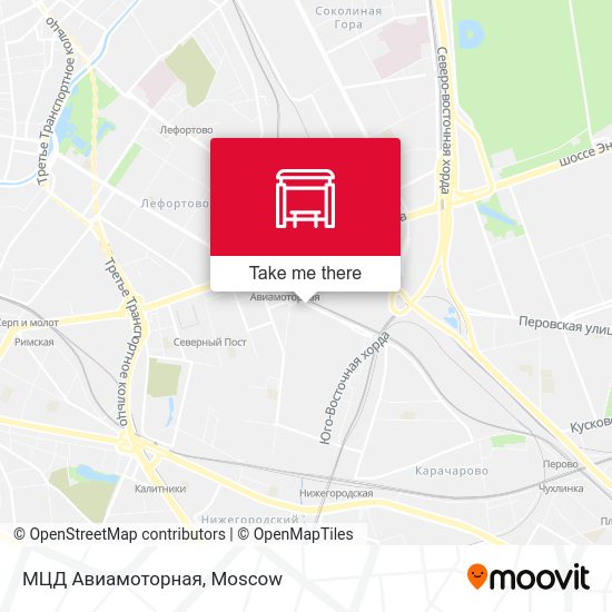 МЦД Авиамоторная map