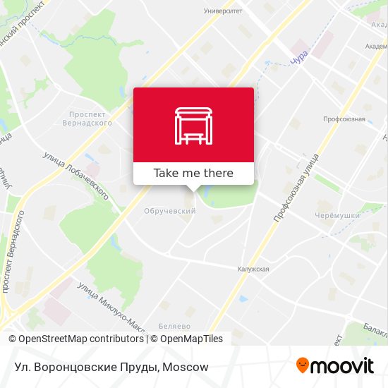 Ул. Воронцовские Пруды map