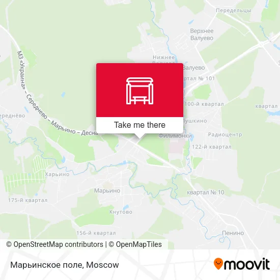 Марьинское поле map