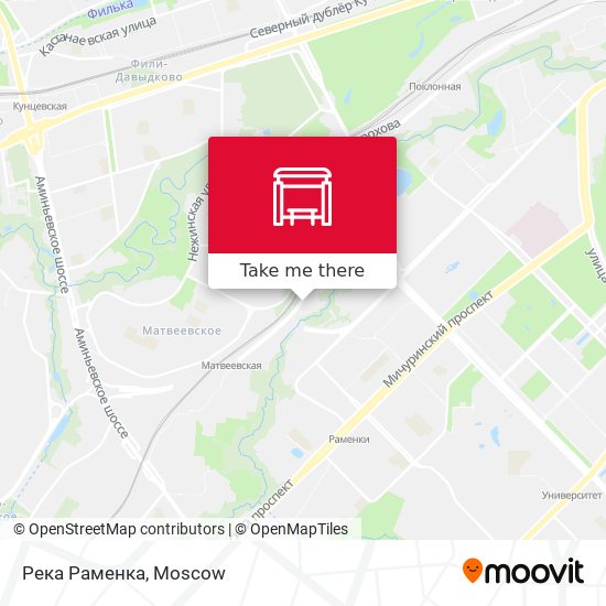 Река Раменка map