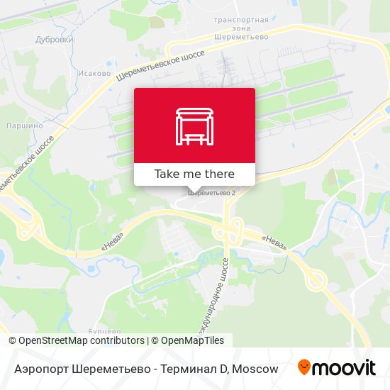 Аэропорт Шереметьево - Терминал D map