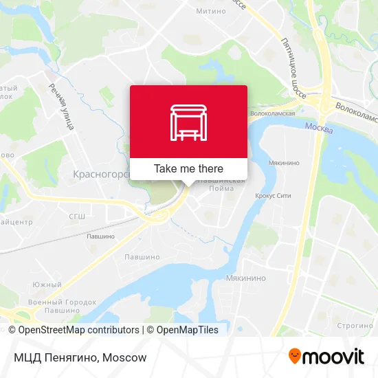 МЦД Пенягино map