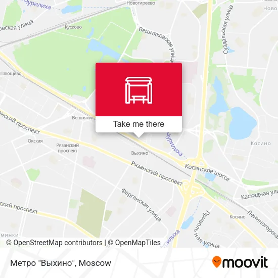 Метро "Выхино" map