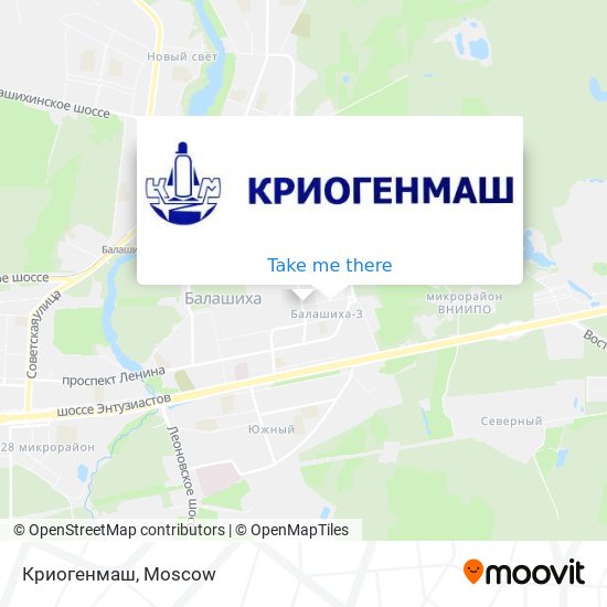 Криогенмаш map
