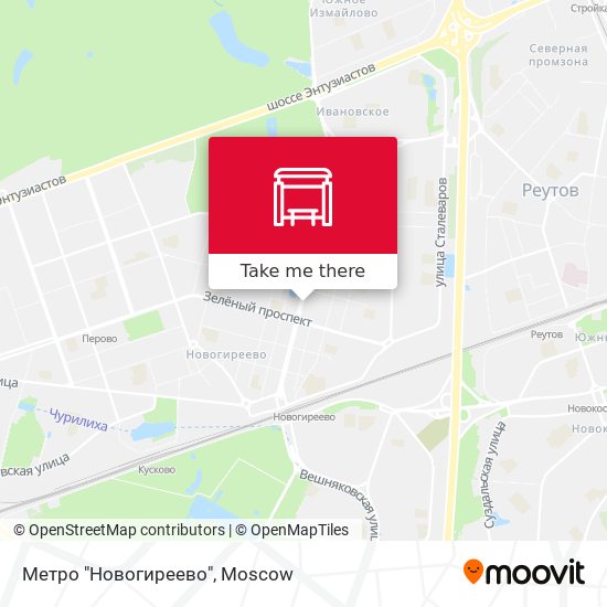 Метро "Новогиреево" map