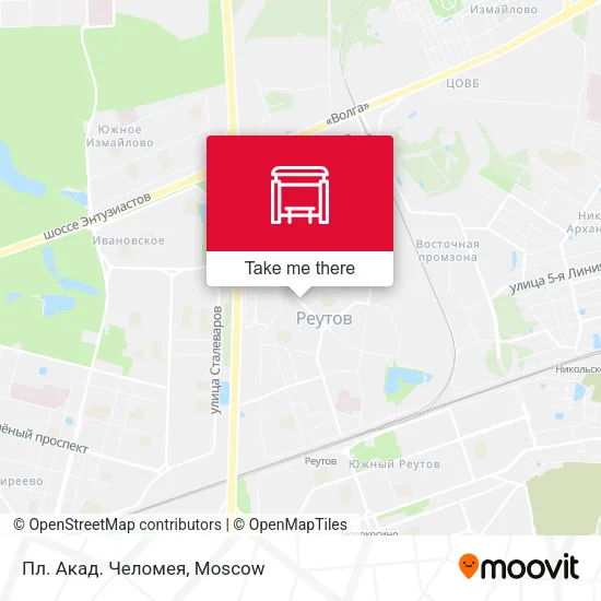 Пл. Акад. Челомея map