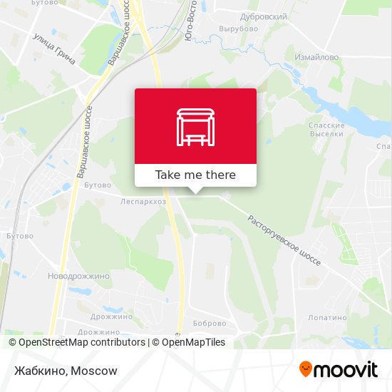 Жабкино map