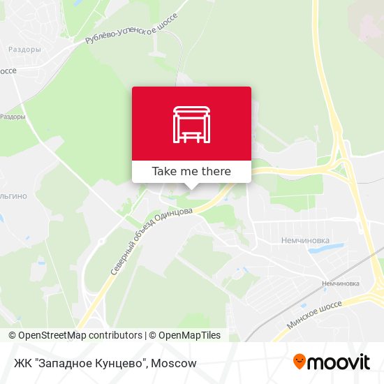 ЖК "Западное Кунцево" map