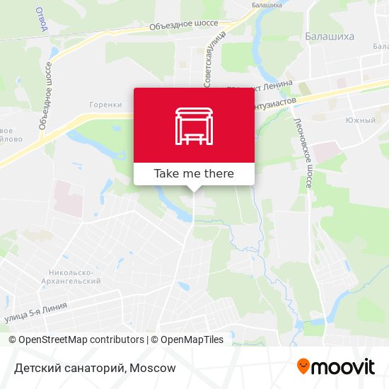 Детский санаторий map