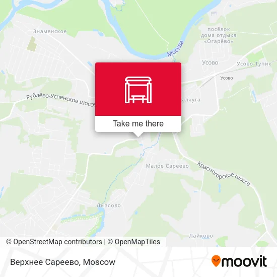 Верхнее Сареево map