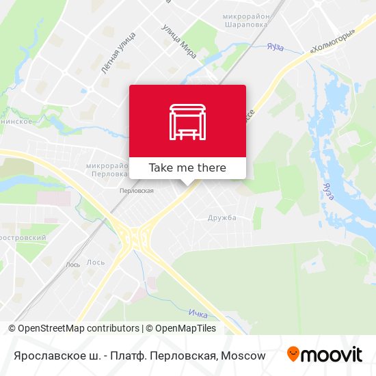 Ярославское ш. - Платф. Перловская map