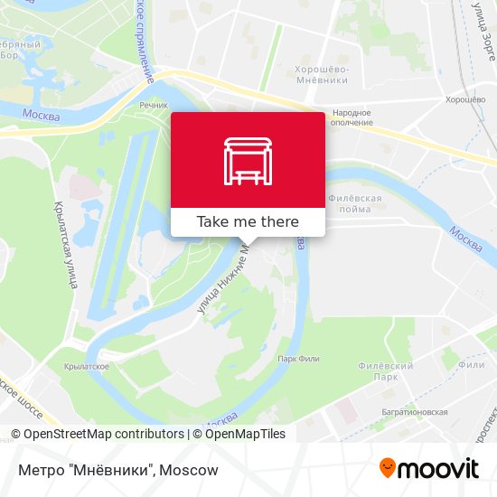 Метро "Мнёвники" map