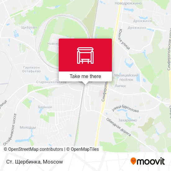 Ст. Щербинка map
