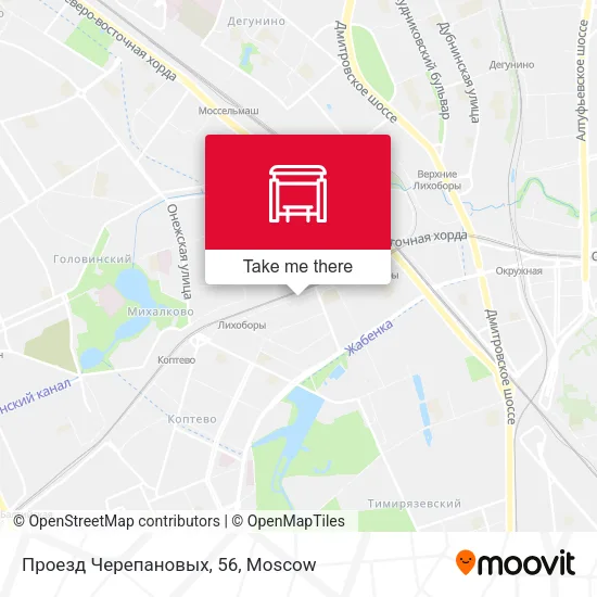 Проезд Черепановых, 56 map