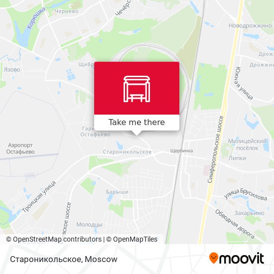 Староникольское map