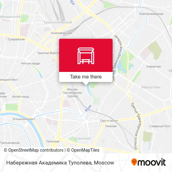 Набережная Академика Туполева map