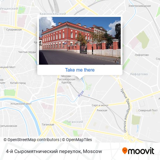 4-й Сыромятнический переулок map