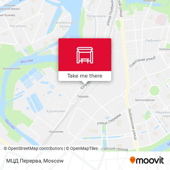 МЦД Перерва map