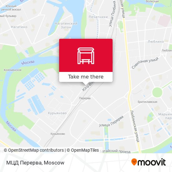 МЦД Перерва map