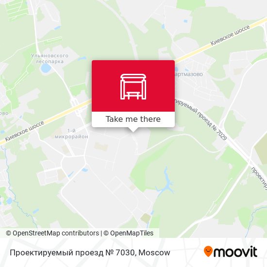 Проектируемый проезд № 7030 map