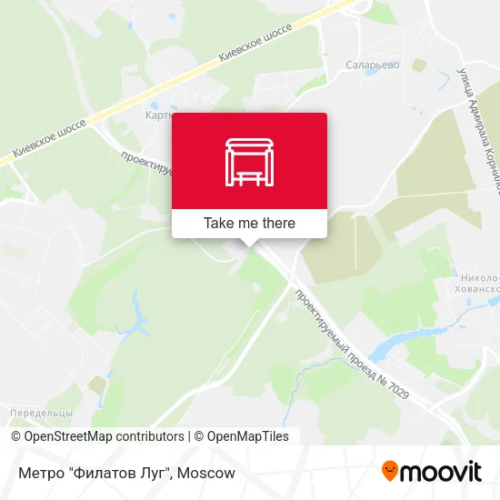Метро "Филатов Луг" map