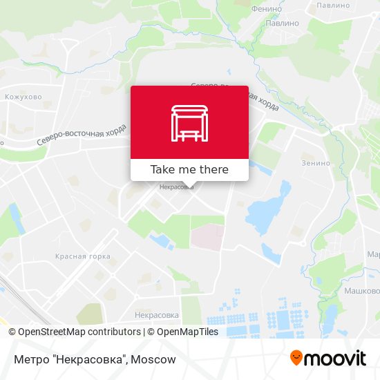 Метро "Некрасовка" map