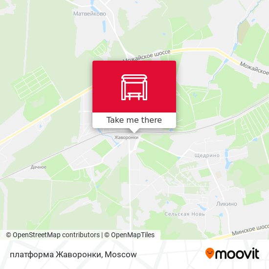 платформа Жаворонки map