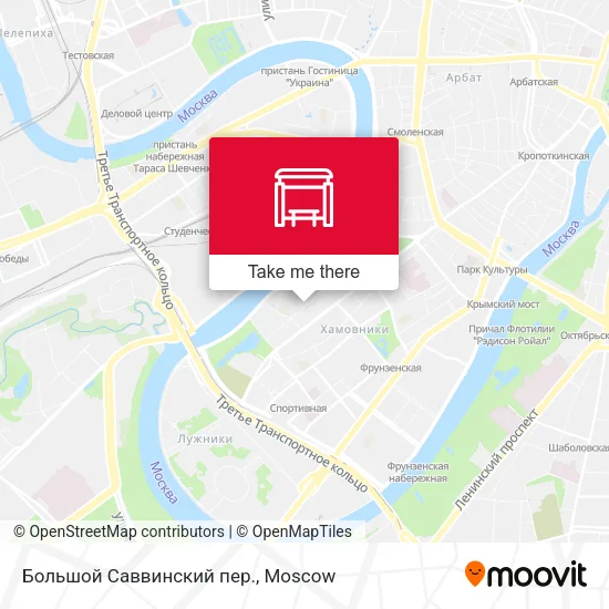 Большой Саввинский пер. map