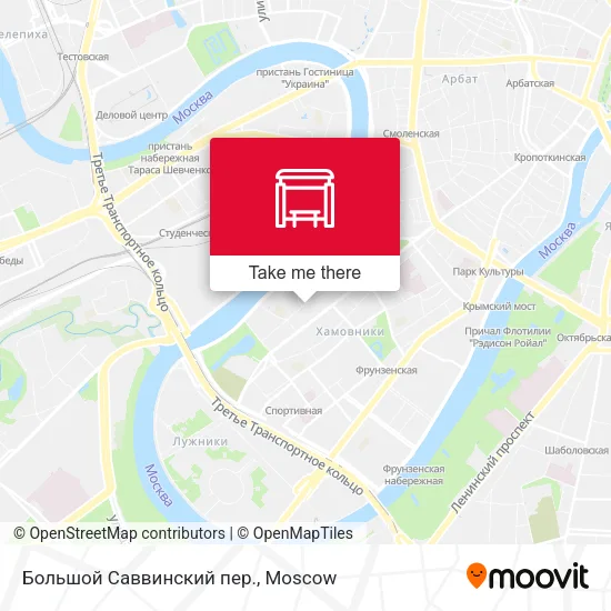 Большой Саввинский пер. map