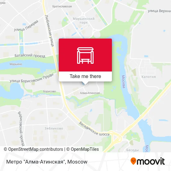 Метро "Алма-Атинская" map