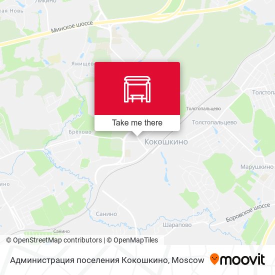 Администрация поселения Кокошкино map