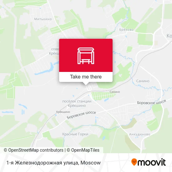1-я Железнодорожная улица map