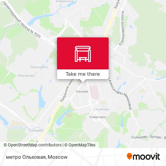 метро Ольховая map
