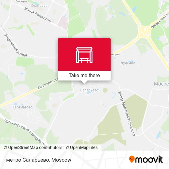 метро Саларьево map