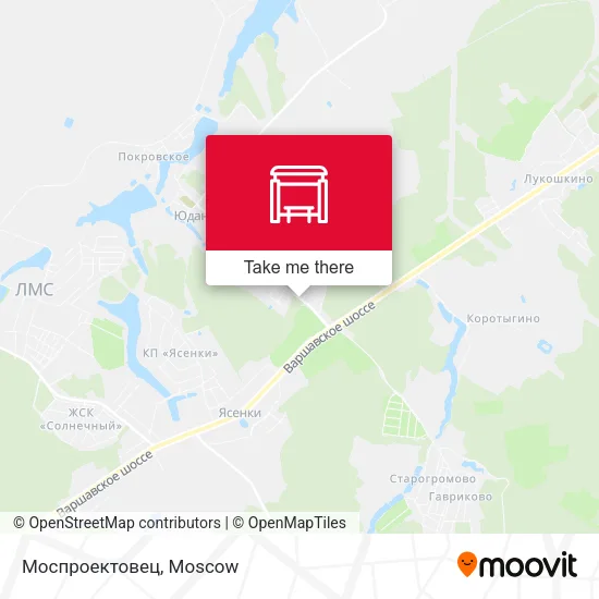 Моспроектовец map