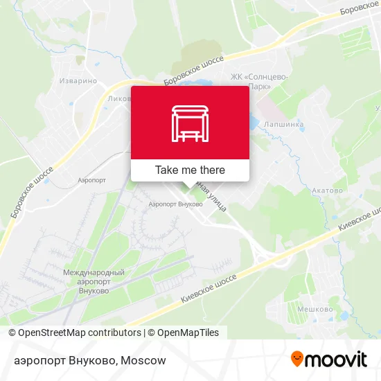 аэропорт Внуково map