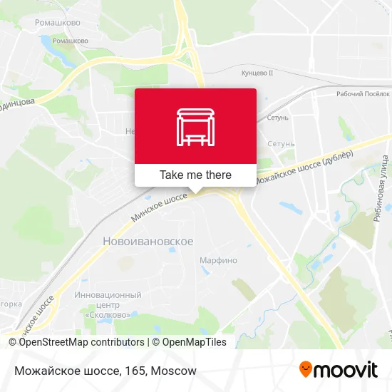 Можайское шоссе, 165 map