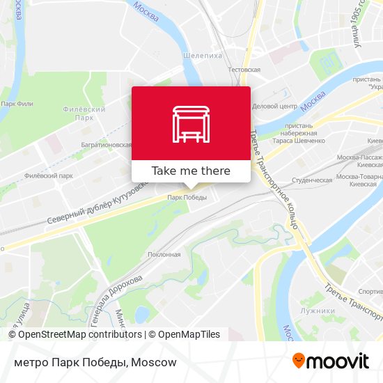 метро Парк Победы map