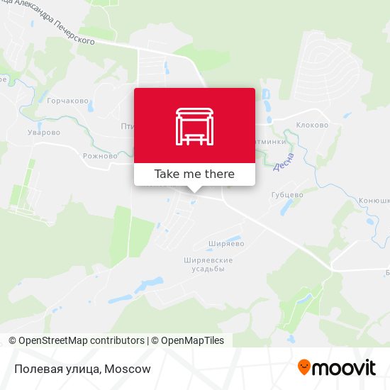 Полевая улица map